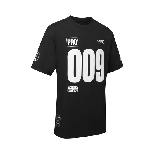 Koszulka t-shirt Limited Edition 009 Graphic Aston Martin Racing 2026 czarno-biała