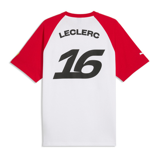 Koszulka T-shirt męska biała Leclerc Graphic Scuderia Ferrari F1 2026