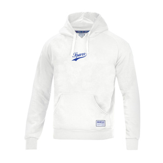 Bluza męska z kapturem VINTAGE Sparco biała