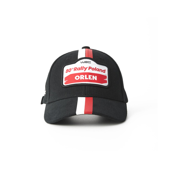 Czapka z daszkiem Stripe Rally Poland czarna