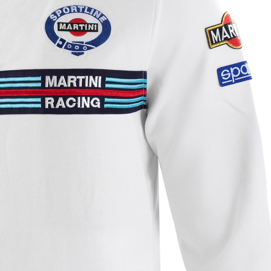 Bluza rozpinana Martini Racing Sparco biała