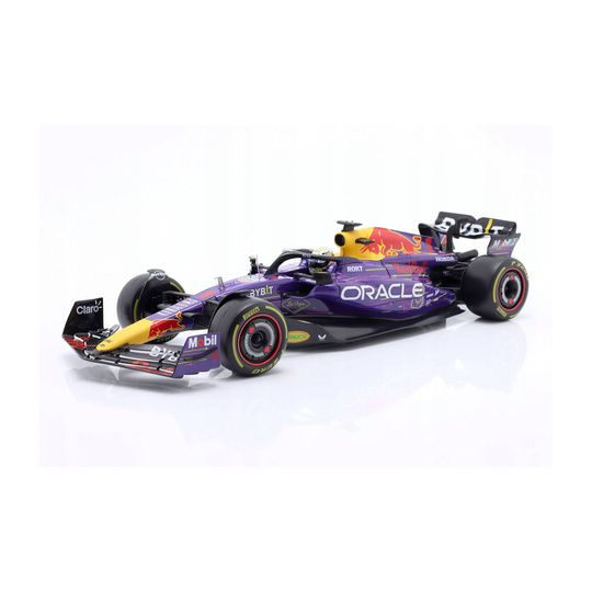Model bolidu 1/18 Max Verstappen Las Vegas 2023 RB19 Red Bull Racing
