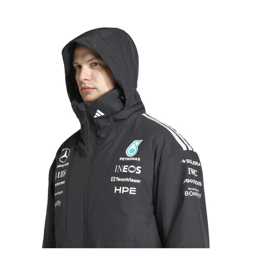 Kurtka męska przeciwdeszczowa Team Mercedes AMG F1 2026
