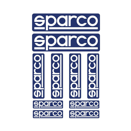 Zestaw naklejek z logo Sparco