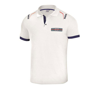 Koszulka polo Martini Logo Sparco biała