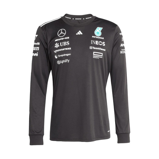 Koszulka z długim rękawem Team Mercedes AMG F1 czarna