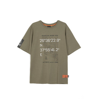 Koszulka t-shirt męska Dakar DKR OV 0924 khaki