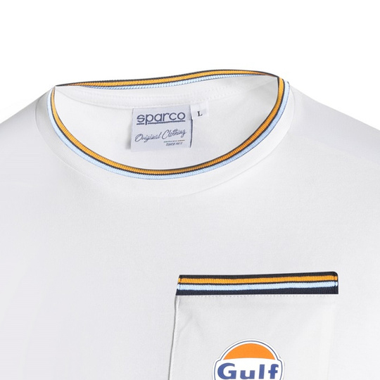 Koszulka t-shirt Gulf Pocket Sparco biała