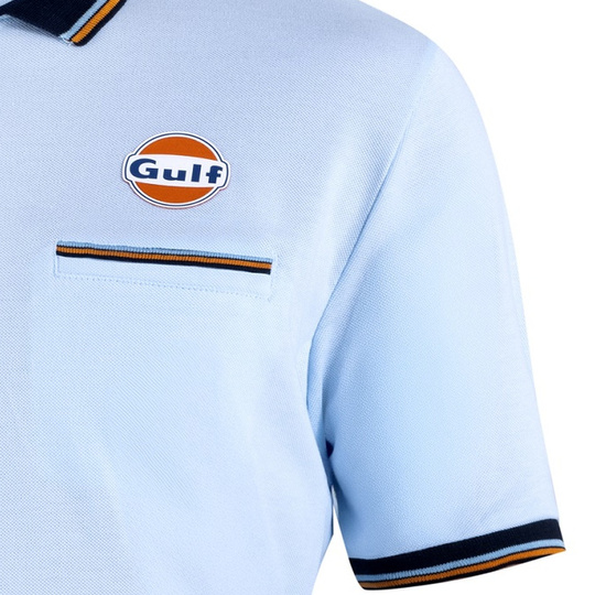 Koszulka polo Gulf Pocket Sparco błękitna