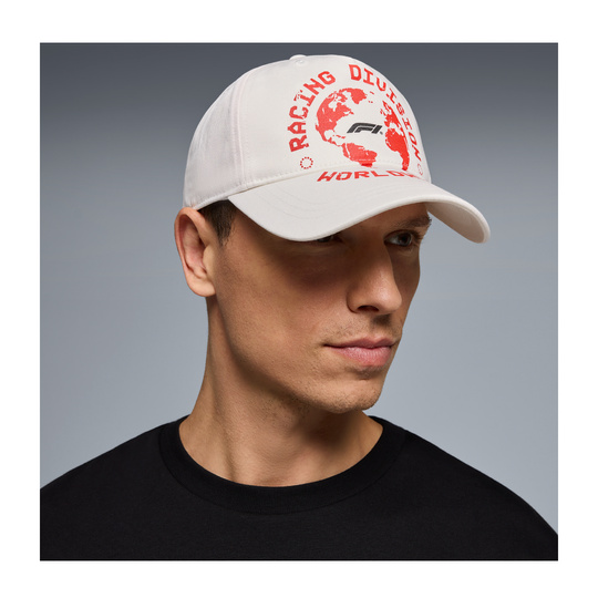 Czapka baseballowa męska RDW Graphic biała Formuła 1 2026