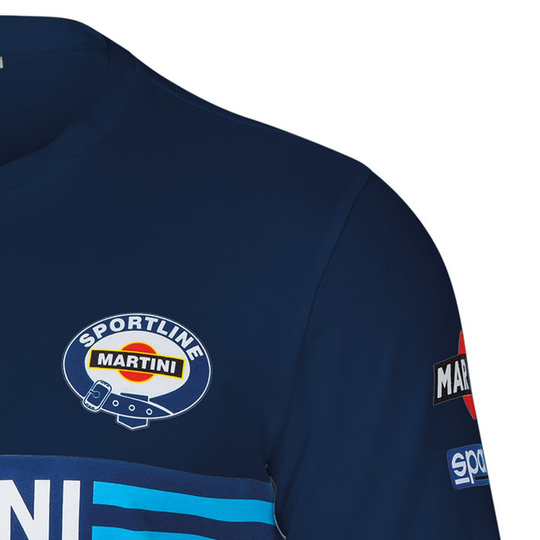 Koszulka t-shirt Martini Racing Sparco granatowa