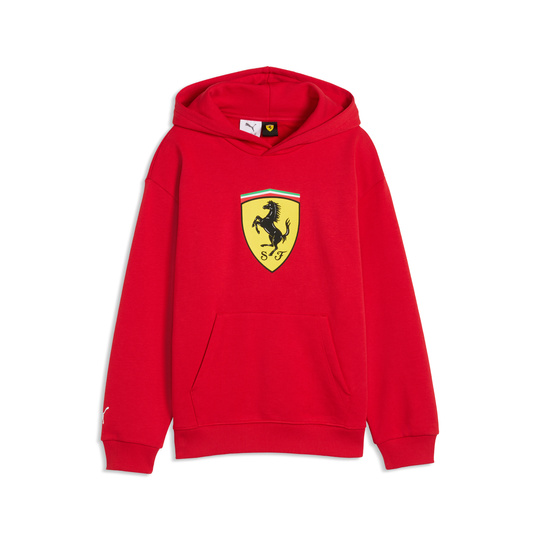 Bluza dziecięca z kapturem czerwona Large Logo Scuderia Ferrari F1 2026