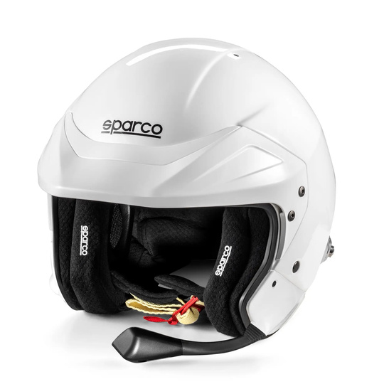 Kask otwarty Sparco Flux RJ-i biały (FIA)