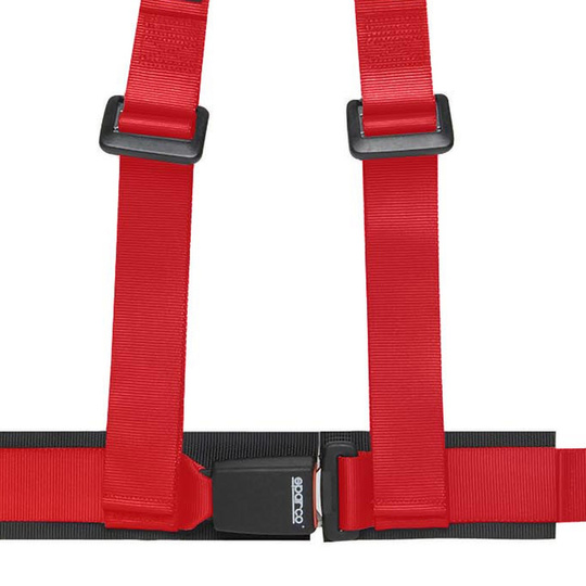 Pasy 3-punktowe Sparco Club H-3M Dual czerwone (ECE)