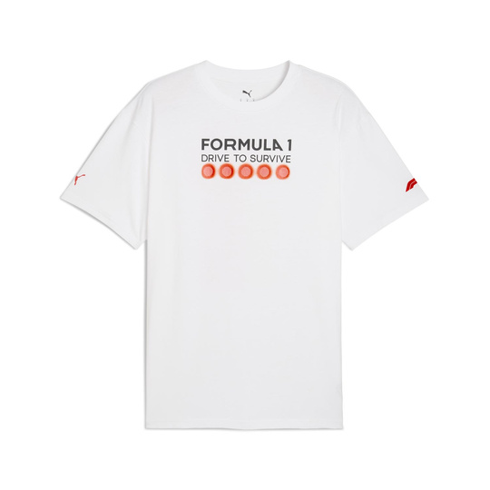 Koszulka T-shirt męska DTS Relaxed biała Formula 1 2025