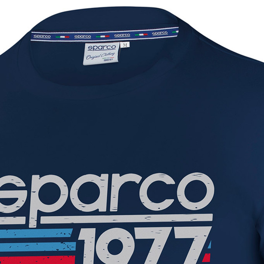 Koszulka t-shirt 1977 Sparco granatowa