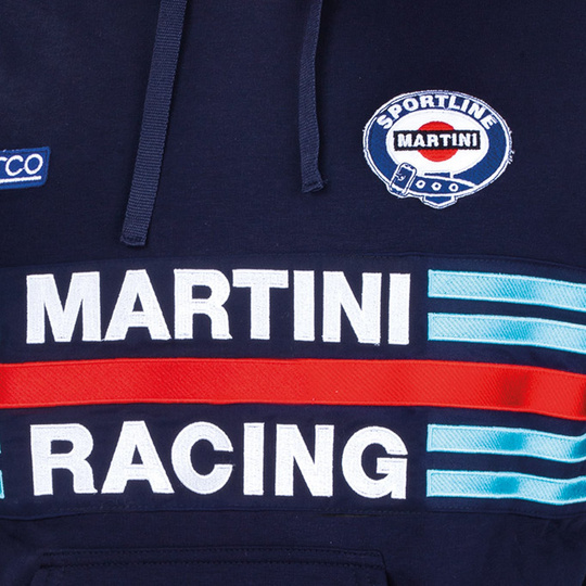 Bluza z kapturem Martini Racing Sparco granatowa