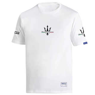 Koszulka T-shirt Sparco Maserati Corse – biała Koszulka T-shirt Sparco Maserati Corse – biała