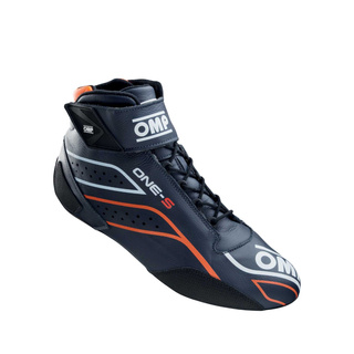 Buty OMP One-S MY26 granatowe/pomarańczowe (FIA) Buty OMP One-S MY26 granatowe/pomarańczowe (FIA)