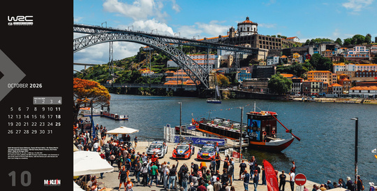 Kalendarz ścienny McKlein Rally 2026 - The Wider View