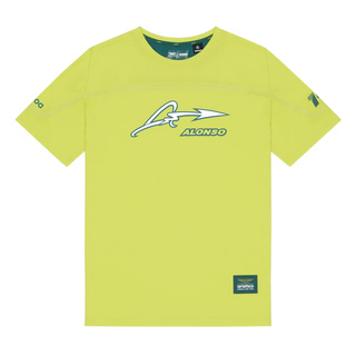 Koszulka t-shirt Fernando Alonso Band Kimoa Aston Martin F1 limonkowa