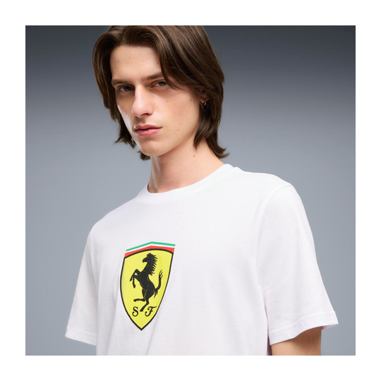 Koszulka t-shirt Large Logo Scuderia Ferrari F1 2026 biała