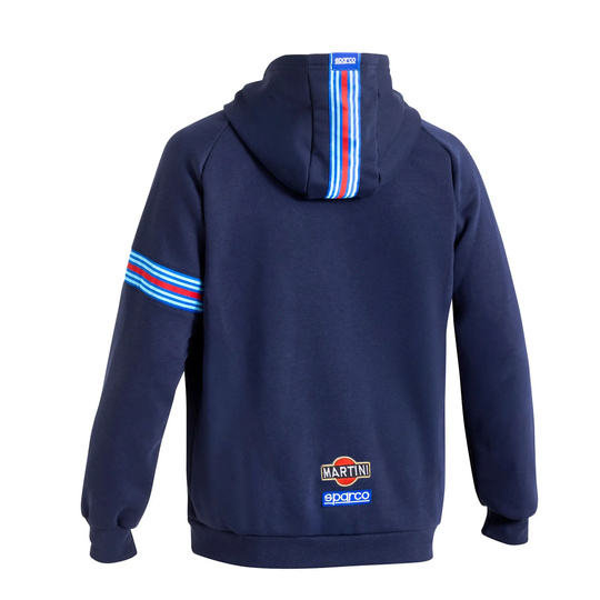 Bluza męska z kapturem Sparco Full Zip Martini Racing MY25 granatowa