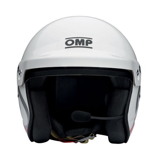 Kask OMP J-R biały (FIA)