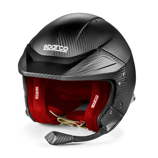 Kask otwarty Sparco Flux RJ-i CARBON czerwony (FIA)