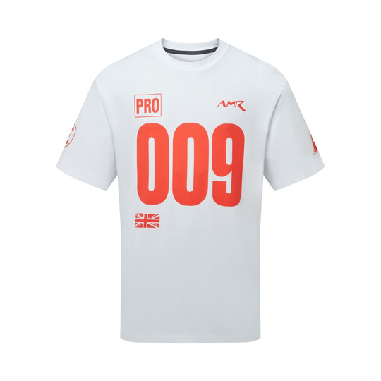 Koszulka t-shirt Limited Edition 009 Graphic Aston Martin Racing 2026 biała/czerwona