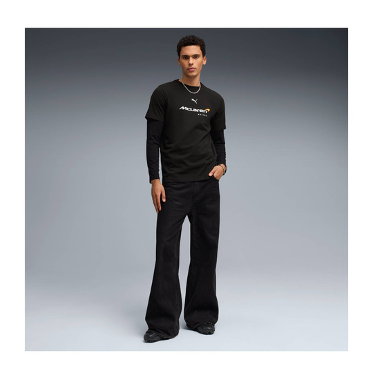 Koszulka t-shirt męska czarna Large Logo McLaren F1 2026