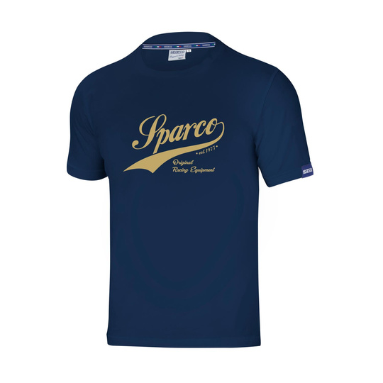 Koszulka t-shirt Vintage Sparco granatowa