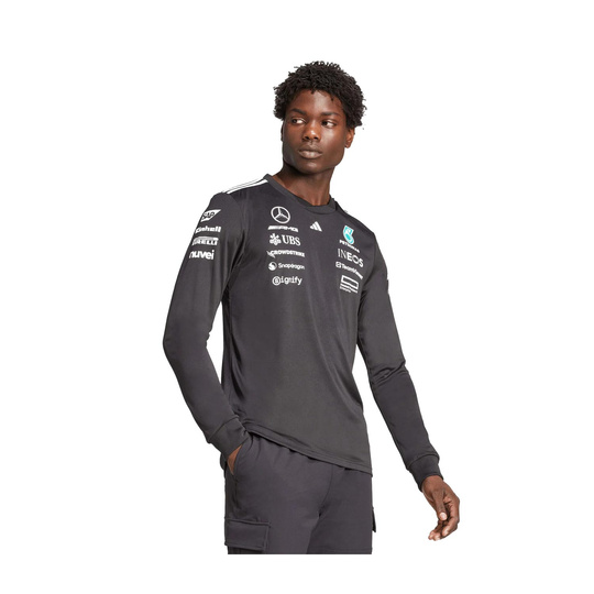 Koszulka z długim rękawem Team Mercedes AMG F1 czarna