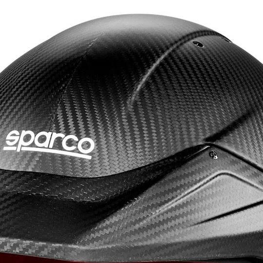 Kask Sparco Flux RJ-i Carbon czerwony (FIA)