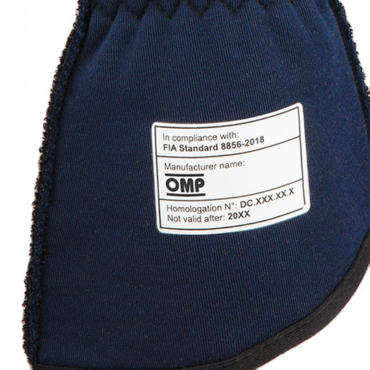 Rękawice OMP One-S MY25 granatowe/pomarańczowe (FIA)