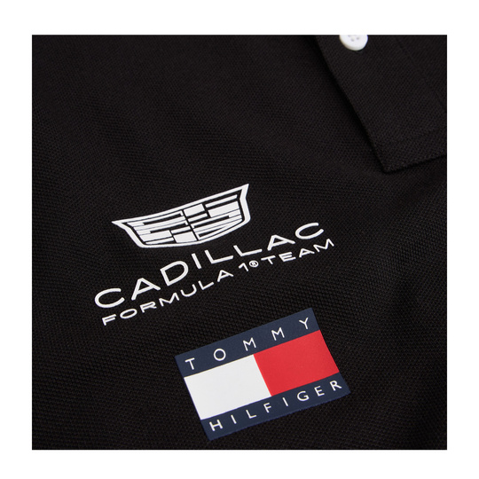 Koszulka polo męska Team czarna Cadillac F1 2026