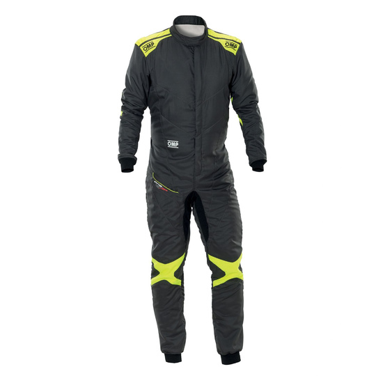 Kombinezon OMP ONE EVO AIR szaro-żółty (FIA)