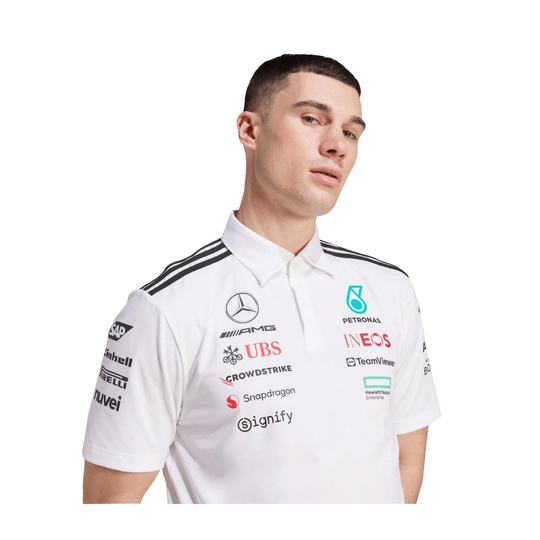 Koszulka polo Team Mercedes AMG F1 biała
