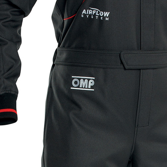Kombinezon dziecięcy OMP KS-4 czarny/czerwony