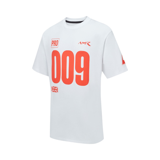 Koszulka t-shirt Limited Edition 009 Graphic Aston Martin Racing 2026 biała/czerwona