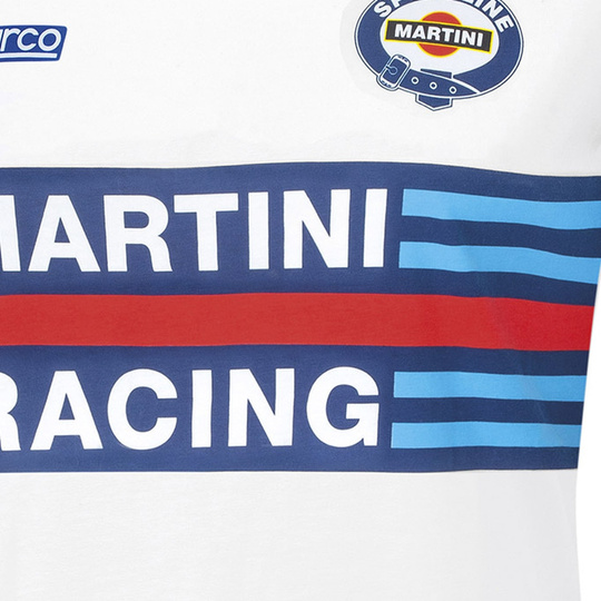 Koszulka t-shirt damska Martini Racing Sparco biała