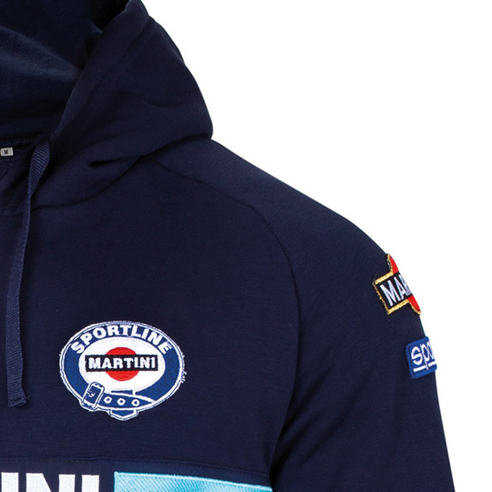 Bluza z kapturem Martini Racing Sparco granatowa