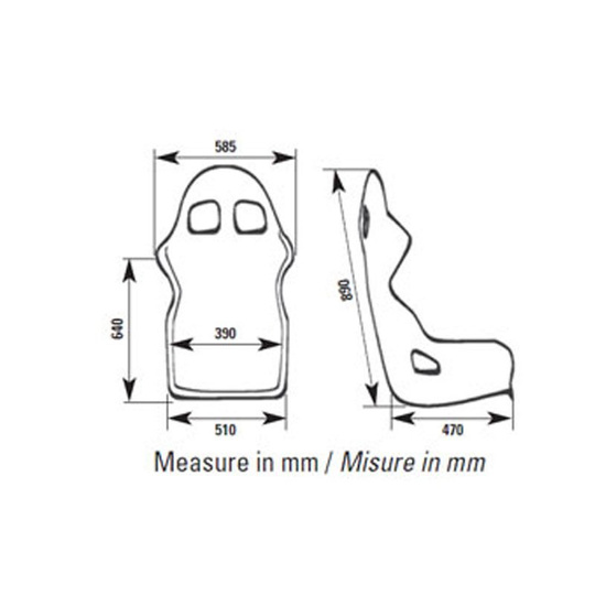 Fotel OMP TRS MY14 niebieski (homologacja FIA)