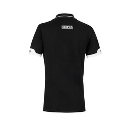 Koszulka polo damska ZIP MY24 Sparco czarna