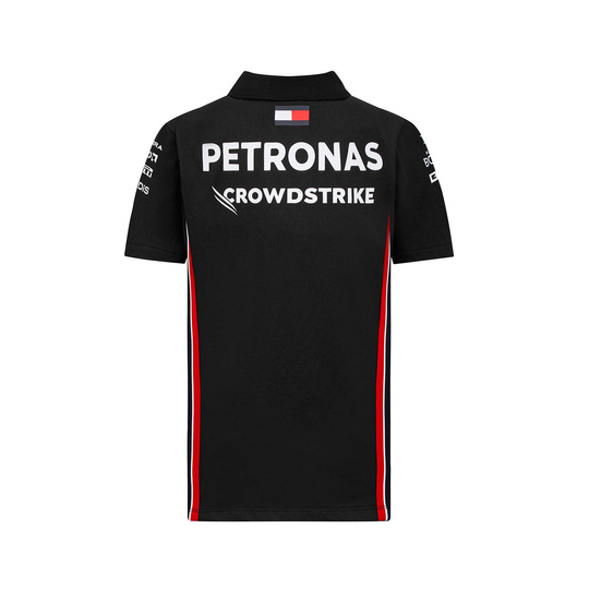 Koszulka polo dziecięca Team Black Mercedes AMG F1 2023