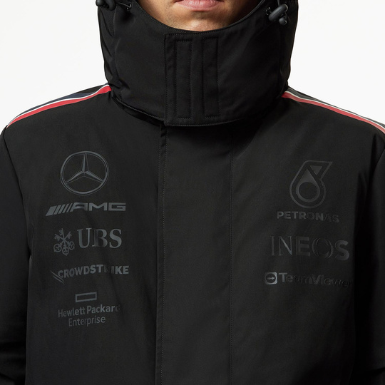 Kurtka męska Winter Team Black Mercedes AMG F1 2023